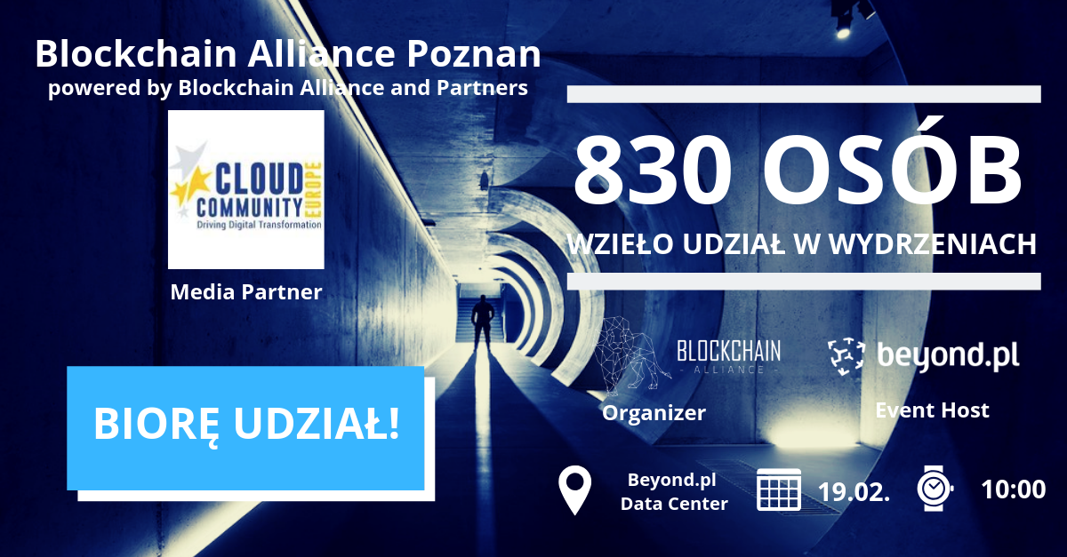You are currently viewing BLOCKCHAIN ALLIANCE POZNAŃ 2019 – Cloud Community Europe partnerem medialnym